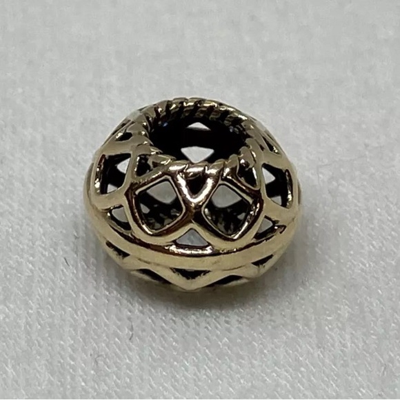Pandora Solid 14k Open Lattice Charm - Picture 5 of 13